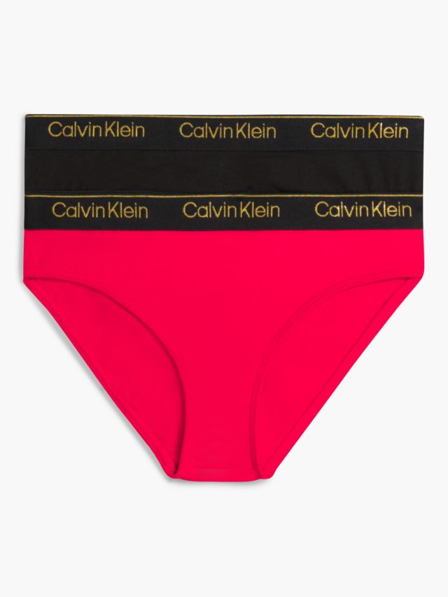 Calvin Klein Kids' Modern Cotton Blend Bikini Brief, Pack of 2