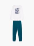 Calvin Klein Kids' Logo Long Sleeve Pyjama Set, Multi