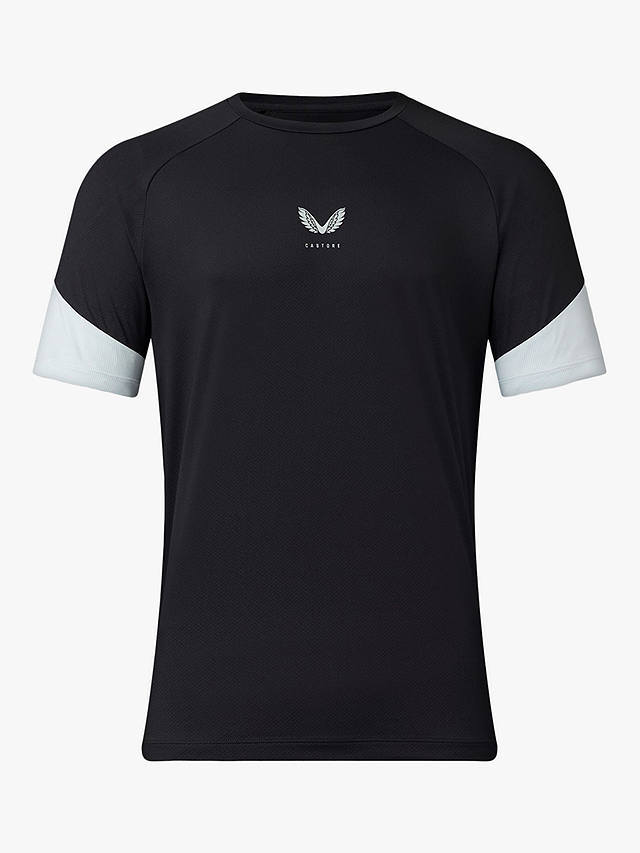 Castore Mesh Mix Short Sleeve T-Shirt, Black/Grey