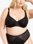 Oola Lingerie Soft Mesh High Apex Full Cup Plunge Bra