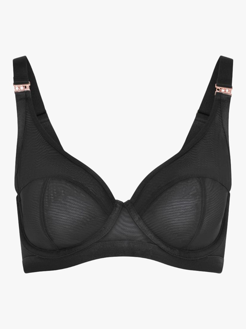 HUIT SOFT BRA black women casual confortable lingerie lace mesh –  huit-lingerie