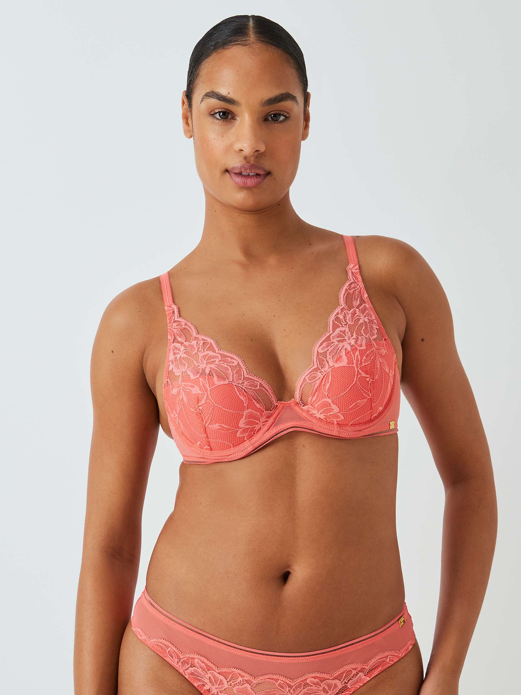 Buy AND/OR Wren Lace Underwired Plunge Bra, B-F Cup Sizes Online at johnlewis.com