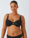 AND/OR Amaya Spacer Cup Plunge Bra, Black