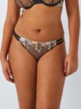AND/OR Alexis Floral Thong, Black/Multi