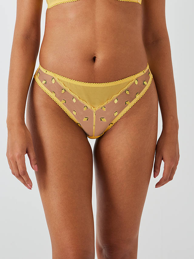 AND/OR Luna Lemon Detail Briefs, Yellow