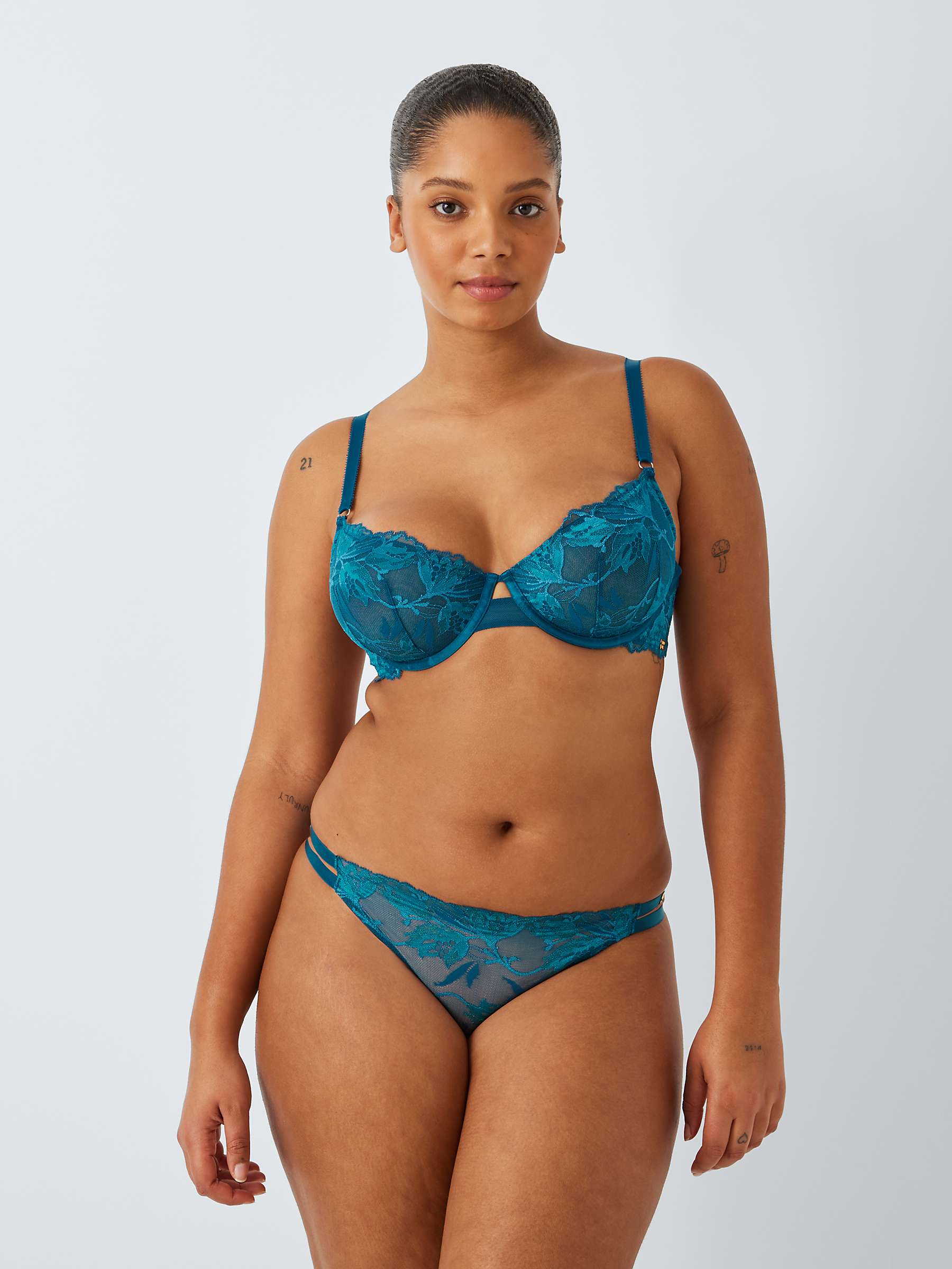 Buy AND/OR Alexis Soft Bloom Lace Thong Online at johnlewis.com