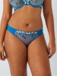 AND/OR Kiki Floral Embroidery Knickers, Light Blue