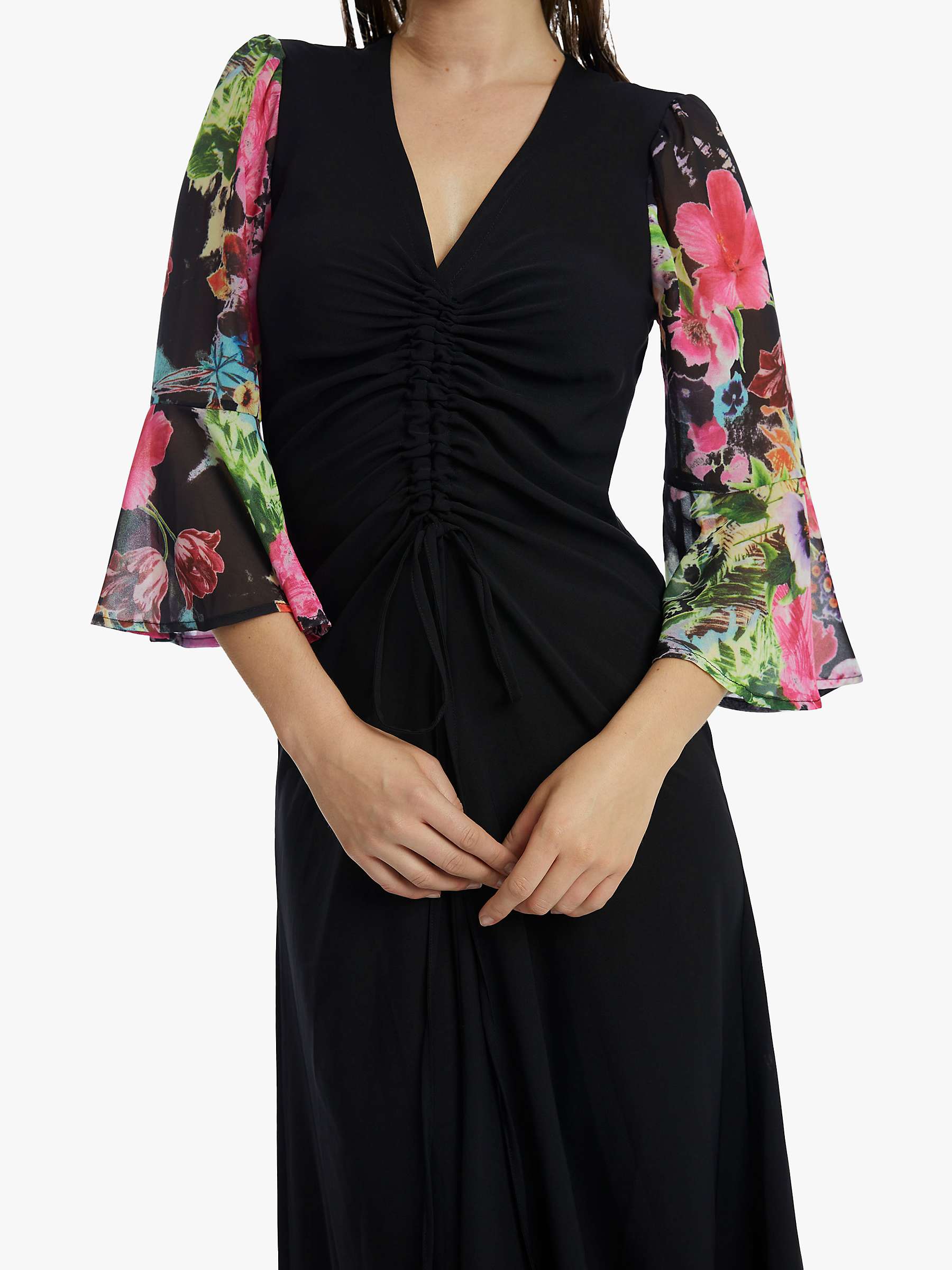 Buy James Lakeland Ruched Maxi Dress, Black Online at johnlewis.com