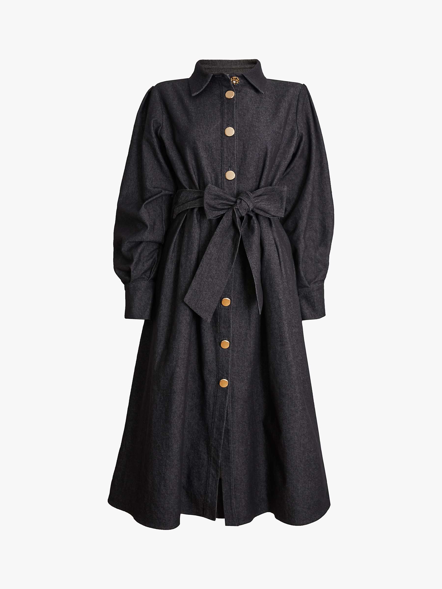 Buy James Lakeland Midi Denim Shirt Dress, Black Online at johnlewis.com
