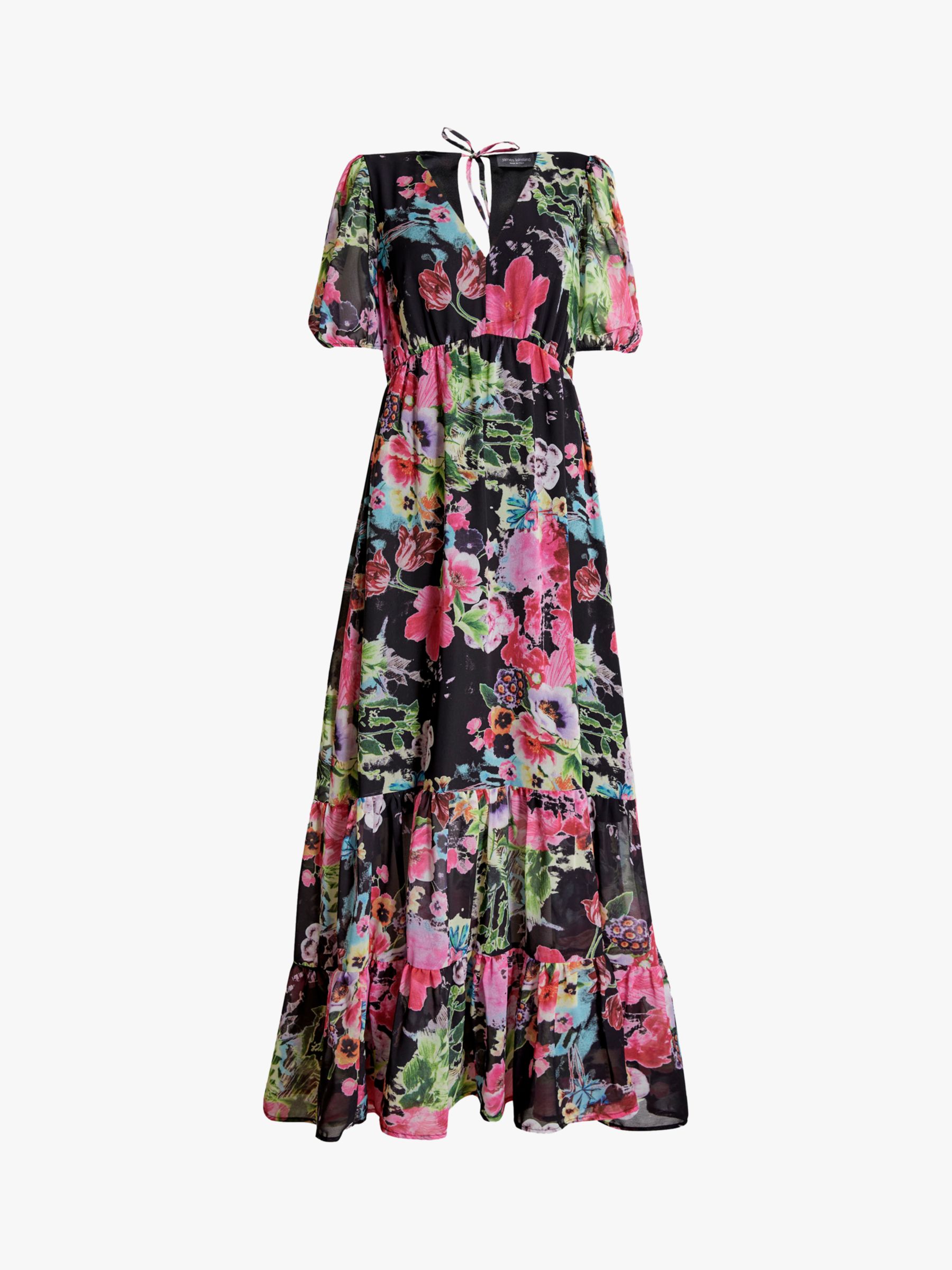 Buy James Lakeland Floral Tiered Maxi Dress, Multi Online at johnlewis.com