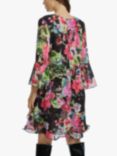 James Lakeland Floral Wave Hem Mini Dress, Multi