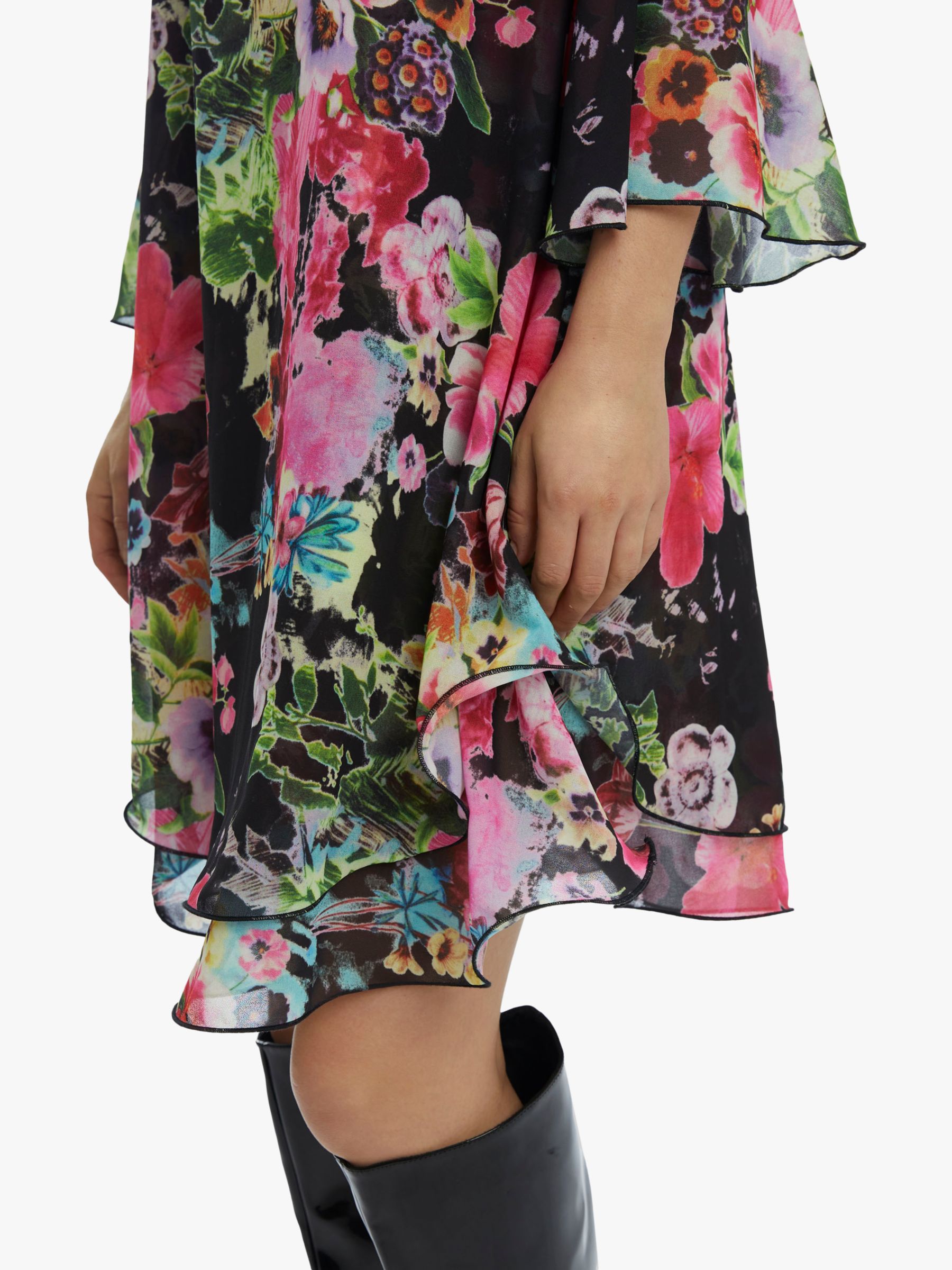 Buy James Lakeland Floral Wave Hem Mini Dress, Multi Online at johnlewis.com