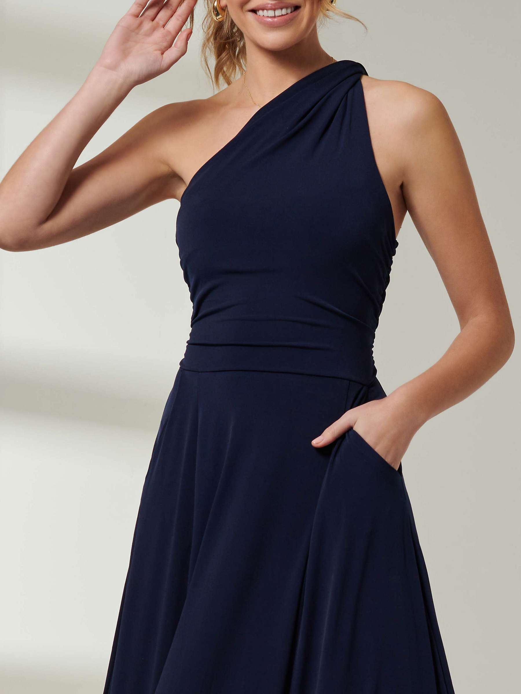 Buy Jolie Moi One Shoulder Jersey Maxi Dress Online at johnlewis.com