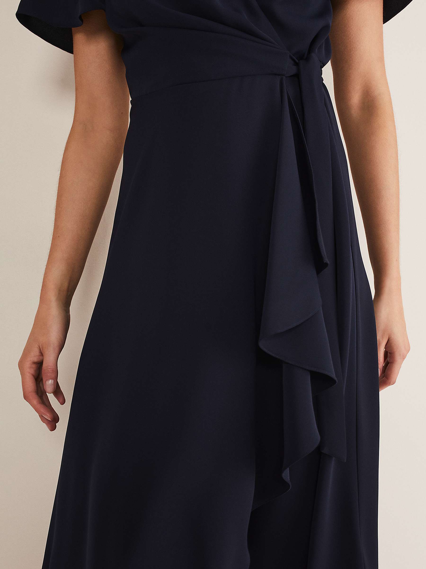Buy Phase Eight Julissa Midi Wrap Dress, Navy Online at johnlewis.com