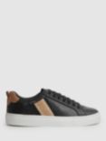 Reiss Sonia Leather Side Stripe Trainers