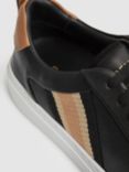 Reiss Sonia Leather Side Stripe Trainers