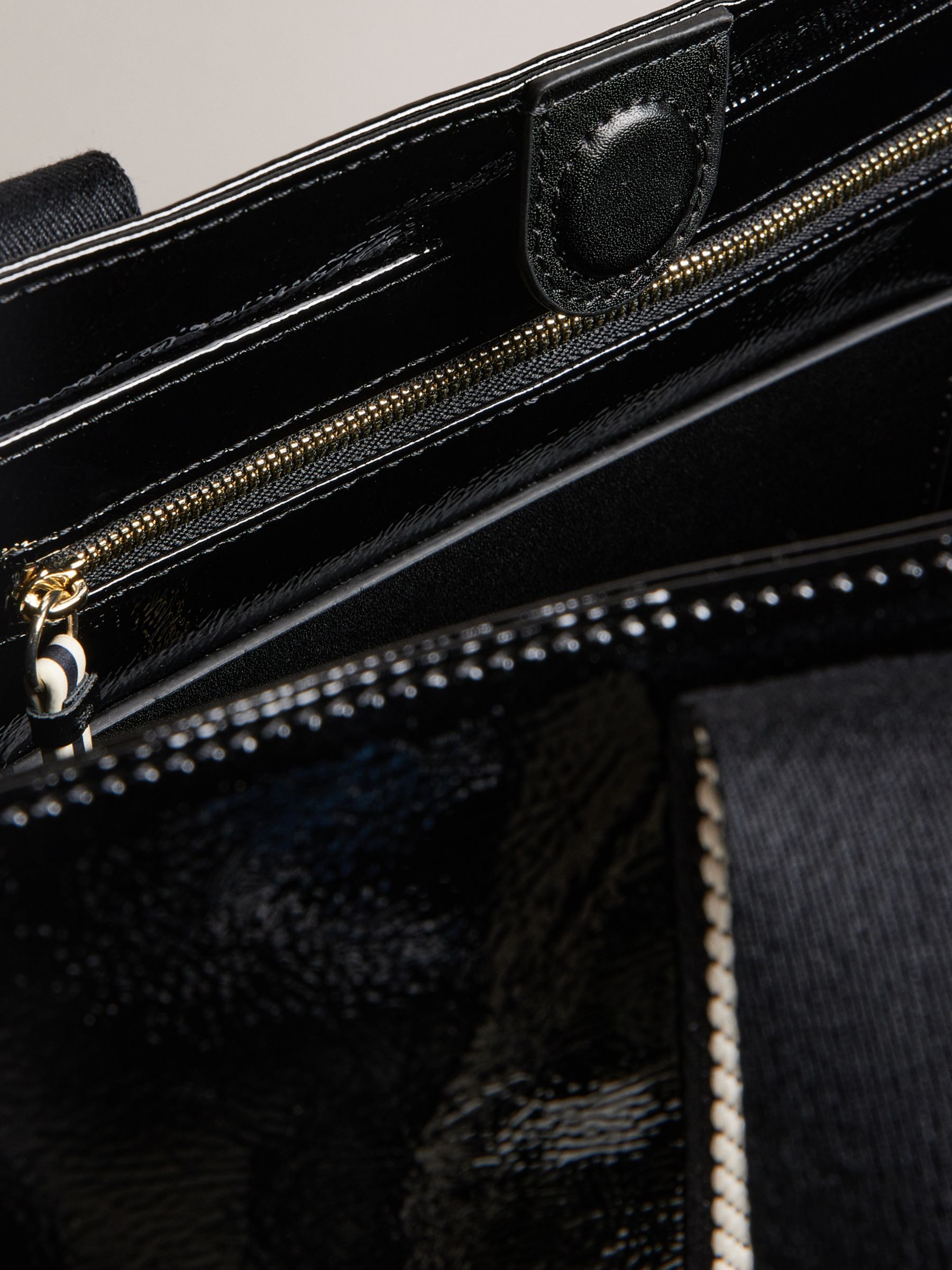 Ted Baker Celinie Branded Webbing Large Tote Bag, Black, One Size