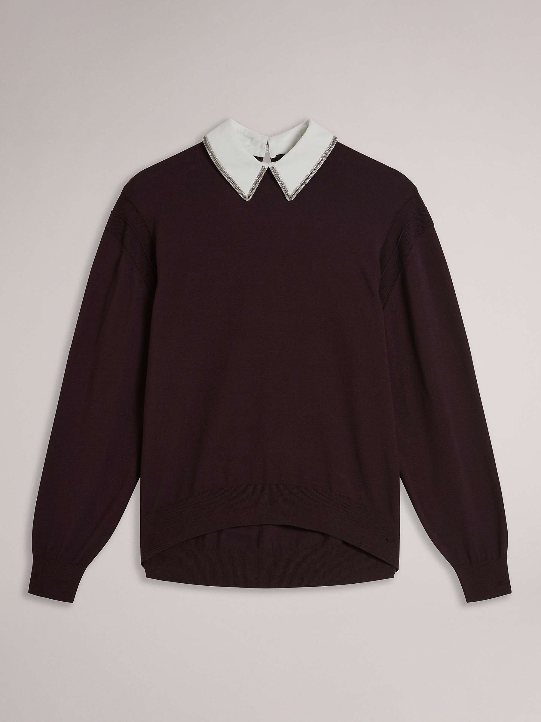 Buy Ted Baker Penniii Mockable Jumper With Embellished Collar Online at johnlewis.com