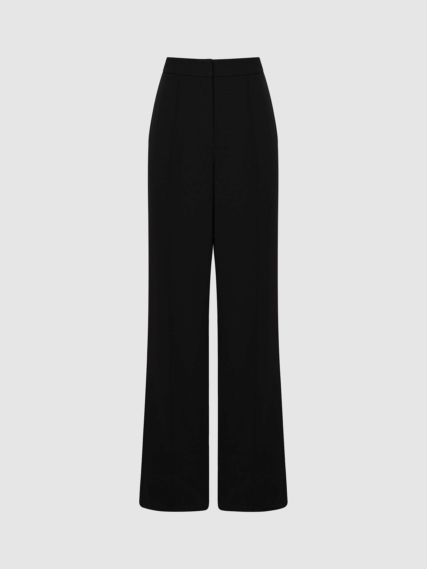 Buy Reiss Aleah Petite Straight Leg Trousers, Black Online at johnlewis.com
