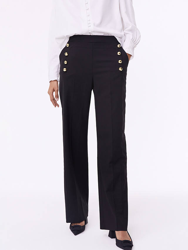 Baukjen Amina Wool Blend Trousers, Caviar Black