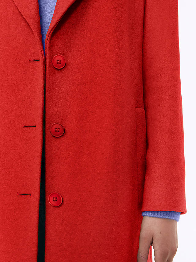 Baukjen Emanuela Recycled Wool Blend Coat, Red