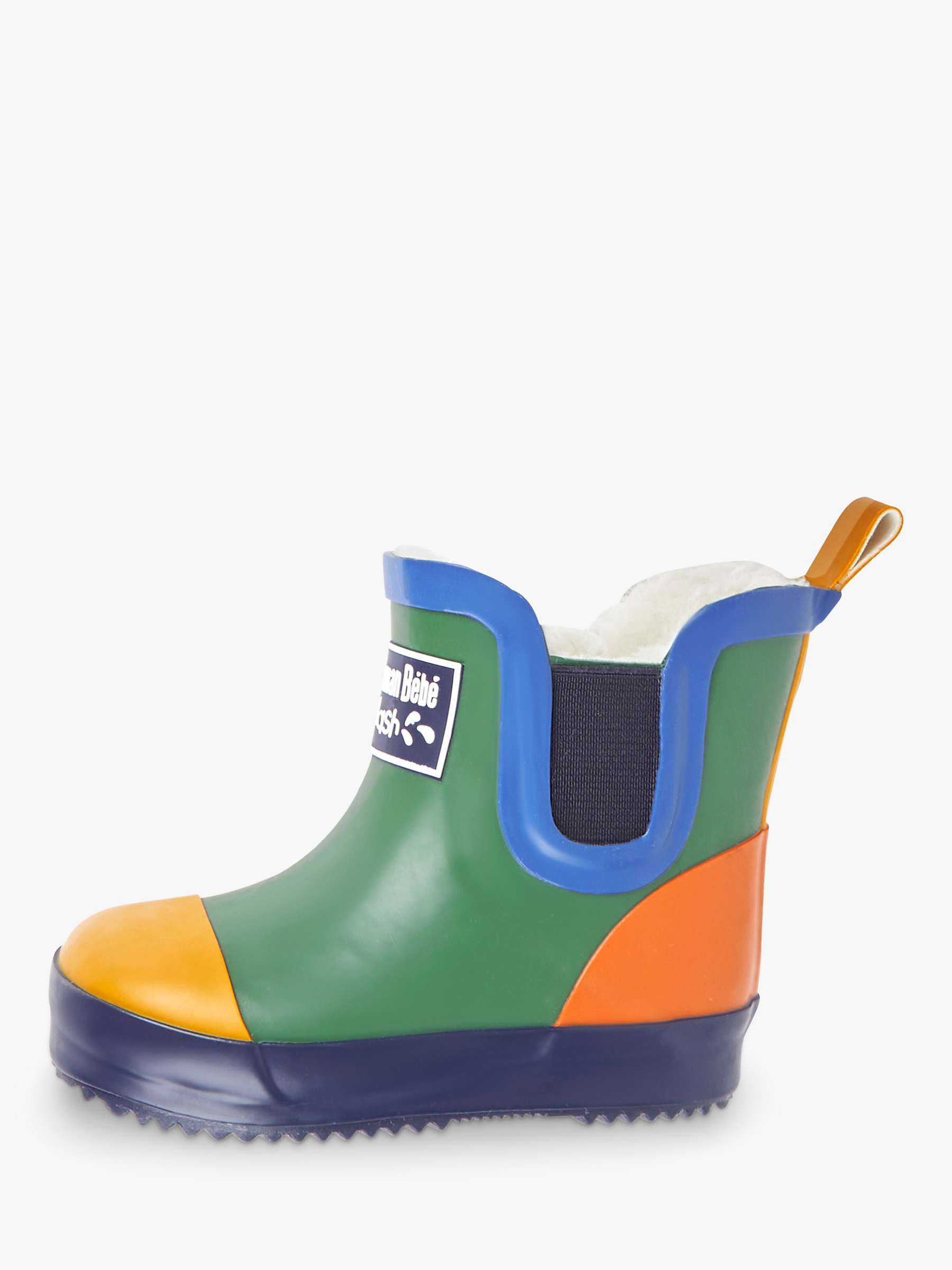 Buy JoJo Maman Bébé Kids' Lined Colour Block Wellington Boots Online at johnlewis.com
