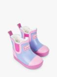 JoJo Maman Bébé Kids' Lined Colour Block Wellington Boots