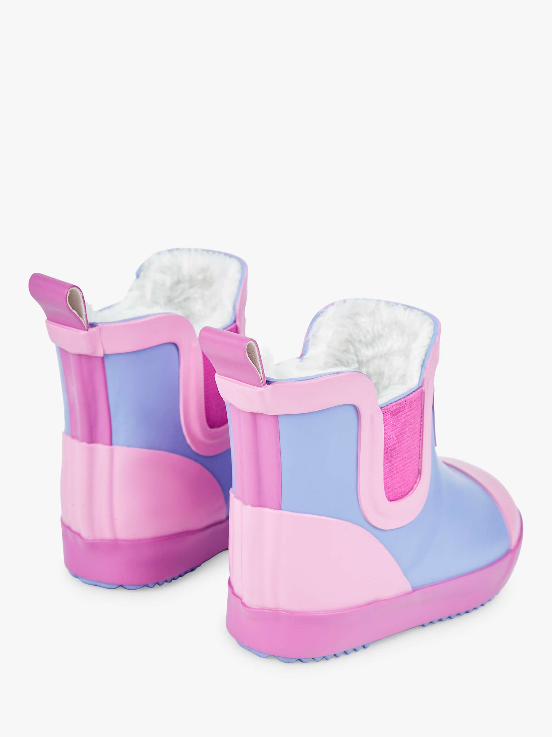 Buy JoJo Maman Bébé Kids' Lined Colour Block Wellington Boots Online at johnlewis.com