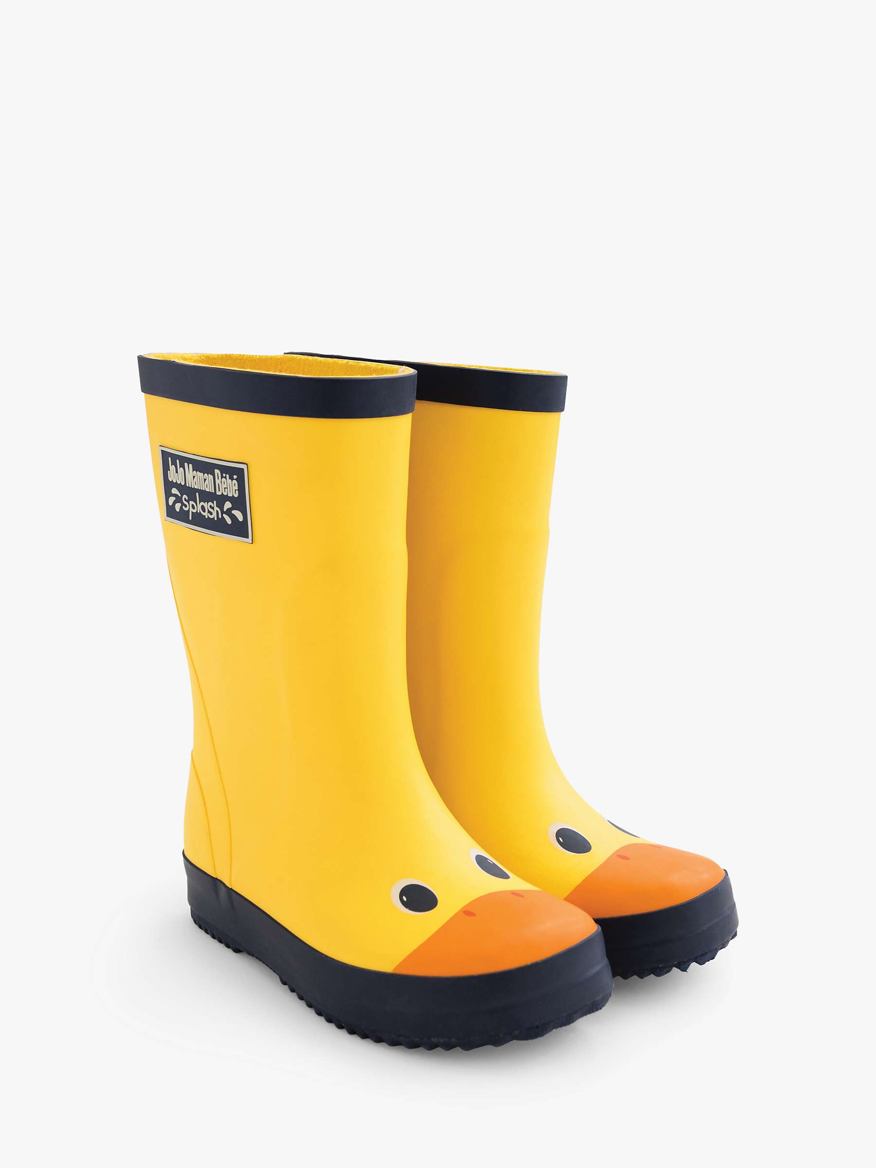 Buy JoJo Maman Bébé Kids' Duck Wellington Boots, Yellow Online at johnlewis.com