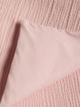 John Lewis Cotton Seersucker Duvet Cover Set, Pink