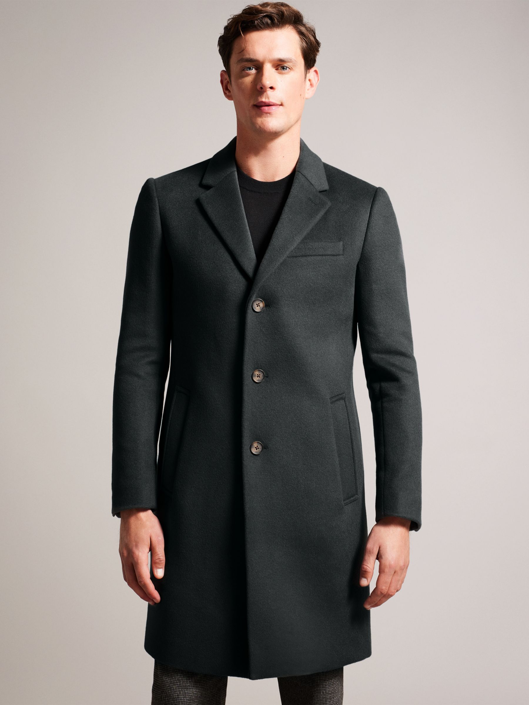 Men's wool blend on sale overcoat