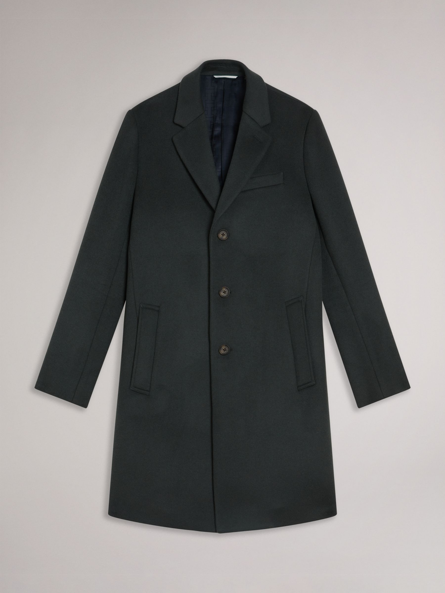 Ted Baker Rueby Wool Blend City Coat, Mid Green, XS