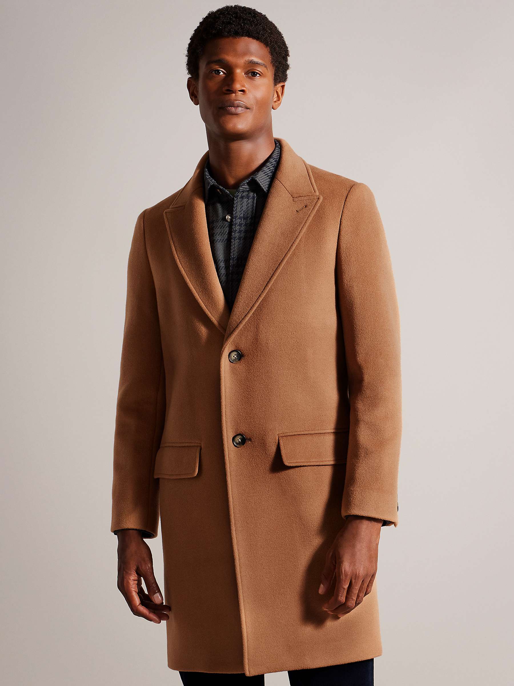 Buy Ted Baker Wilding Wool Blend Overcoat Online at johnlewis.com