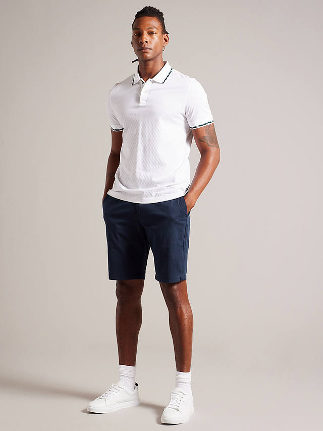 Ted Baker Alscot Cotton Blend Chino Shorts, Navy