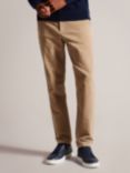 Ted Baker Payet Regular Fit Cord Trousers, Natural Taupe