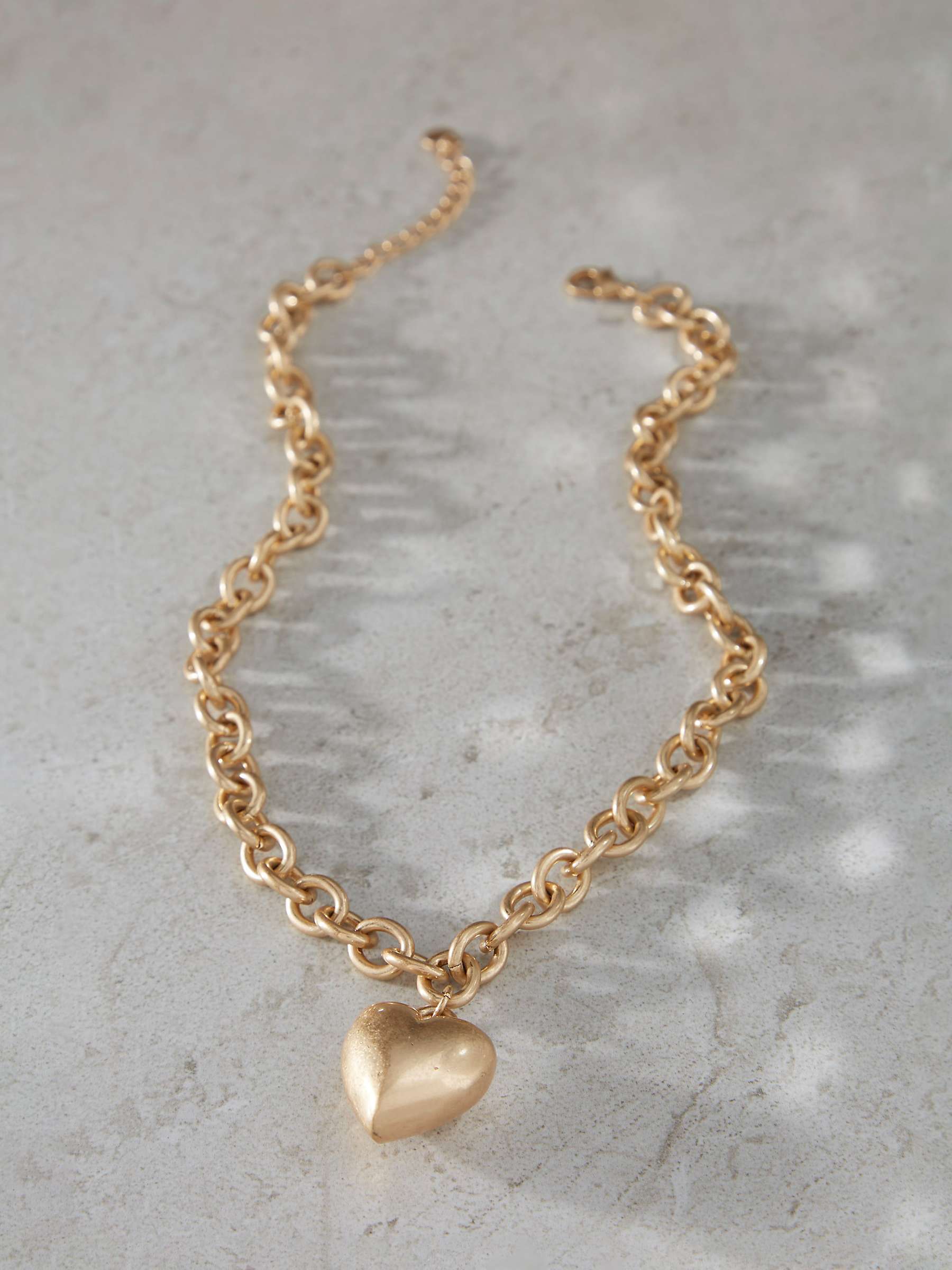Buy Mint Velvet Heart Pendant Link Necklace Online at johnlewis.com