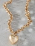 Mint Velvet Heart Pendant Link Necklace