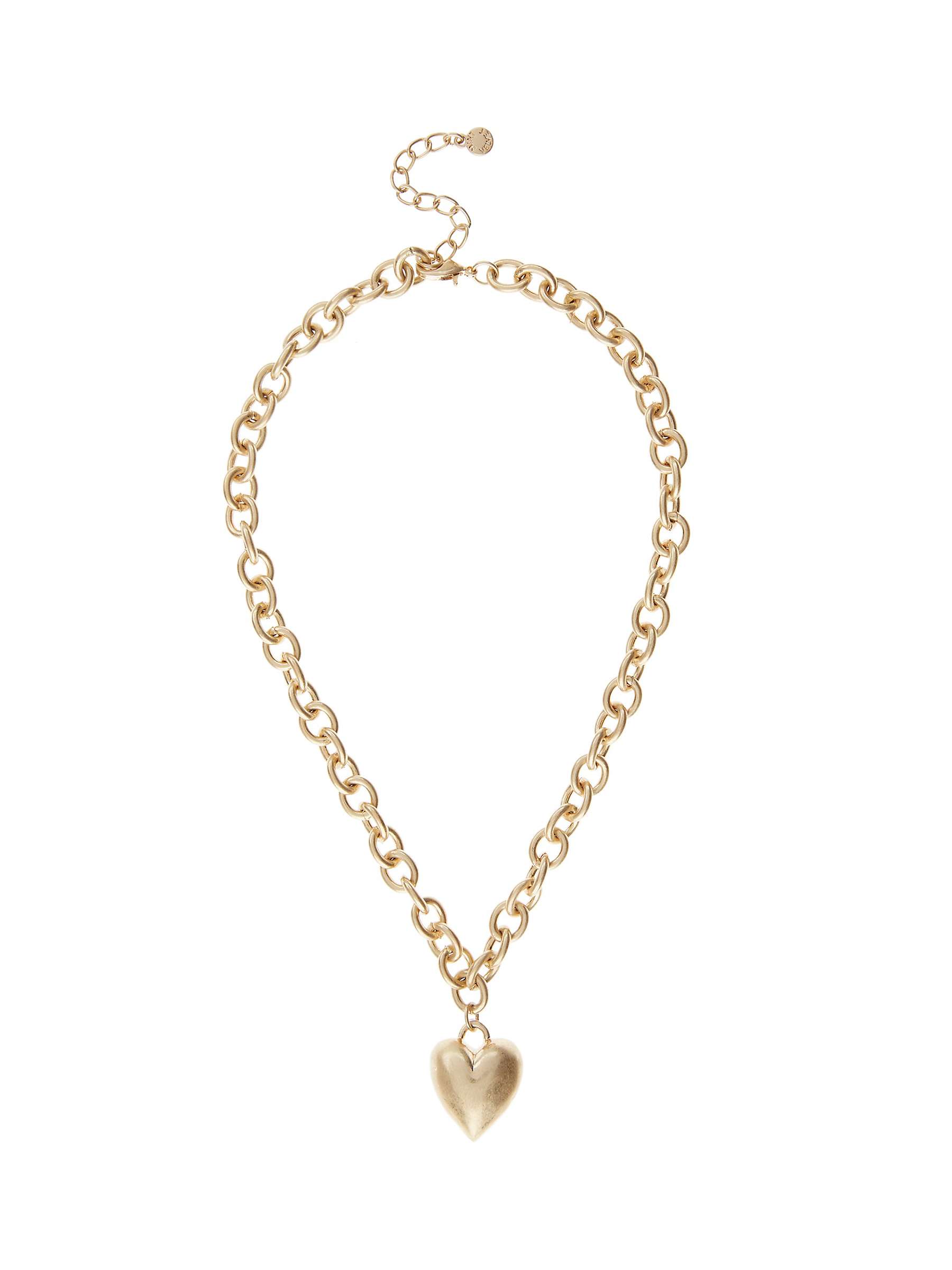 Buy Mint Velvet Heart Pendant Link Necklace Online at johnlewis.com