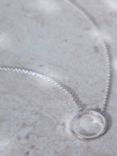 Mint Velvet Cubic Zirconia Open Circle Pendant Necklace