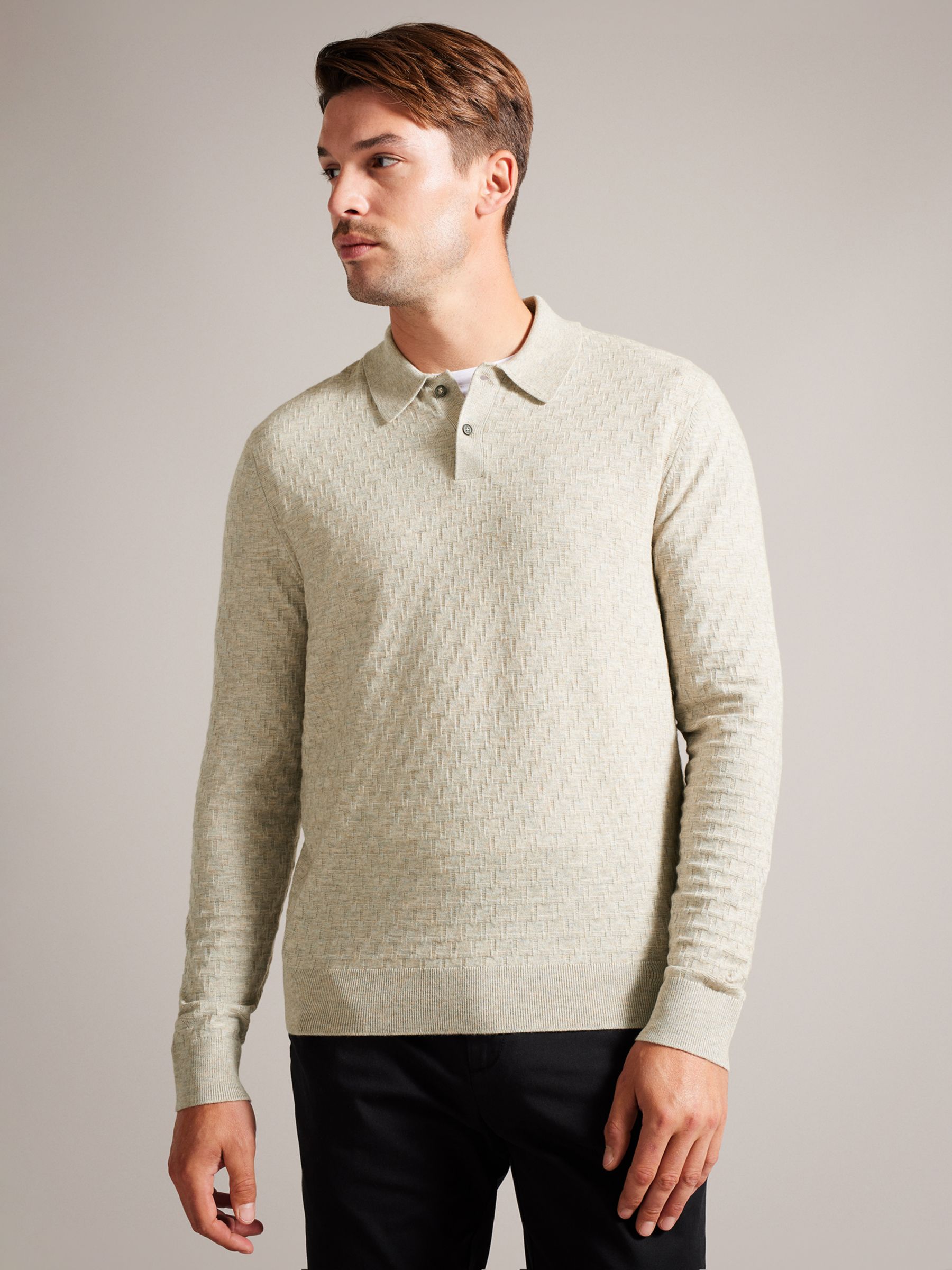 Buy Ted Baker Morar Knitted Polo Top Online at johnlewis.com
