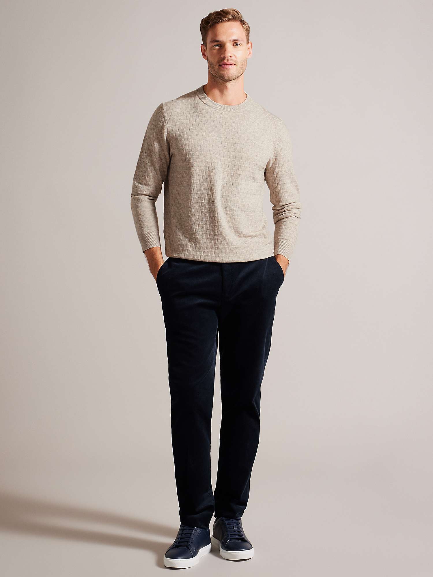 Buy Ted Baker Loung Long Sleeve Stitch Wool Blend Jumper Online at johnlewis.com