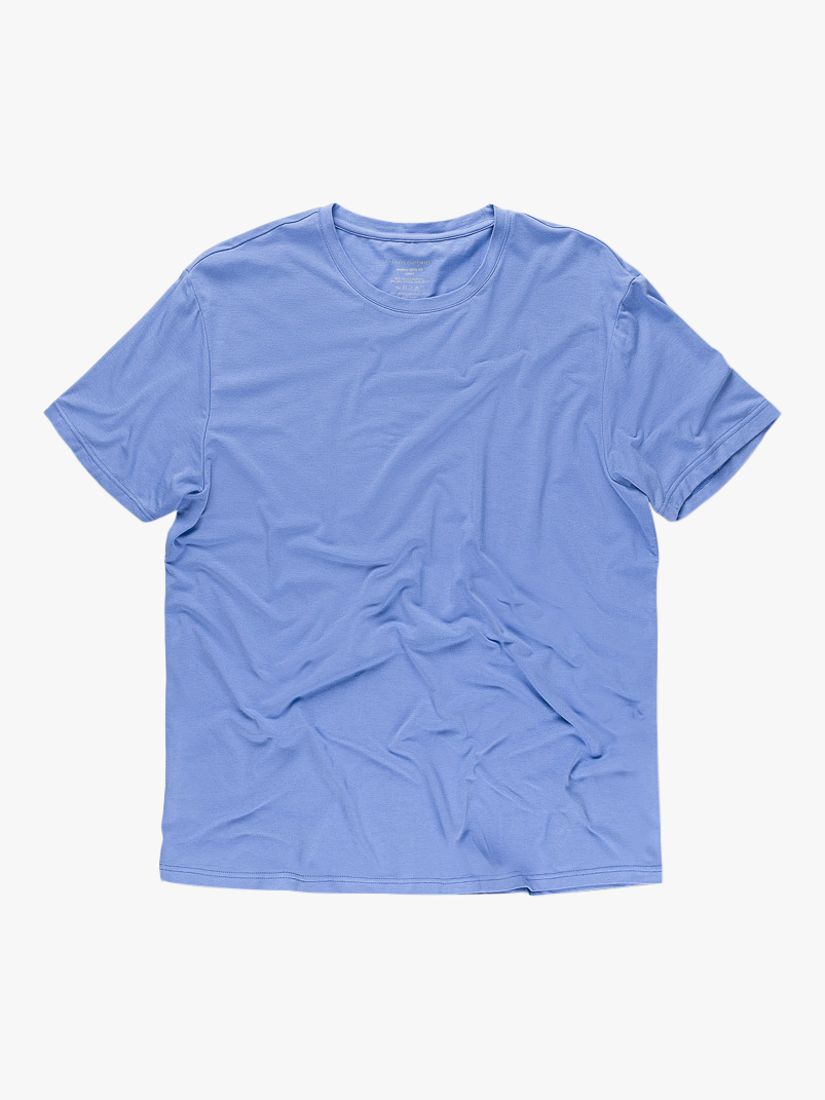 Panos Emporio Eco Base Bamboo and Organic Cotton Blend T-Shirt, Light Blue, XXL