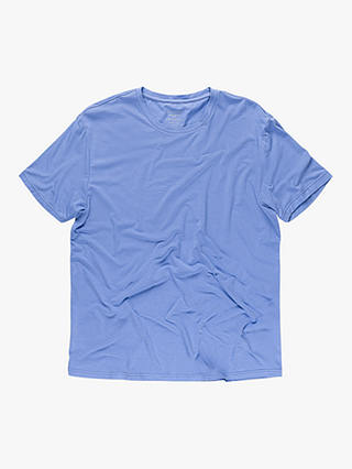 Panos Emporio Eco Base Bamboo and Organic Cotton Blend T-Shirt, Light Blue