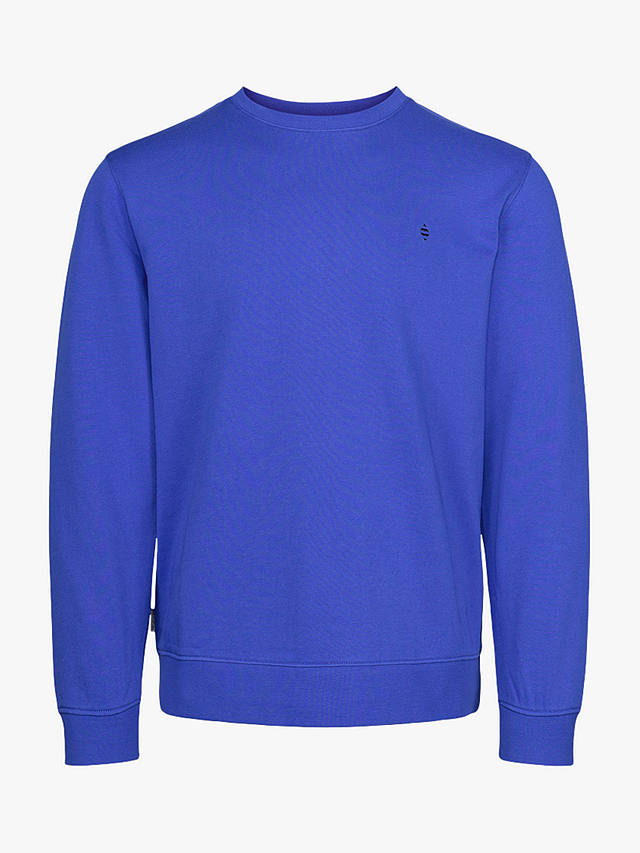 Panos Emporio Element Organic Cotton Sweatshirt, Dazzling Blue