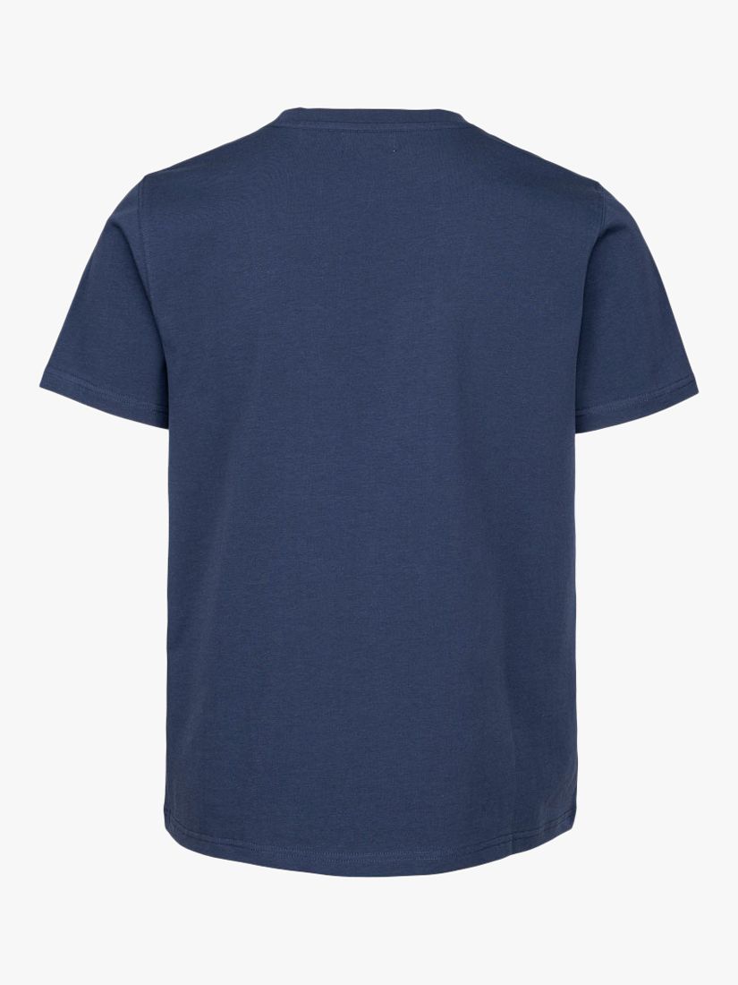 Panos Emporio Element Organic Cotton T-Shirt, Navy, M