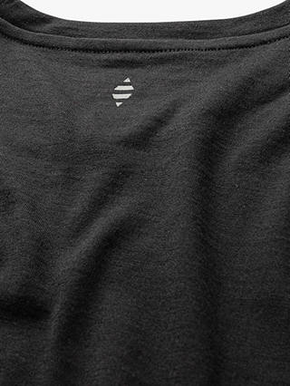 Panos Emporio Merino Wool Blend Biodegradable T-Shirt, Black