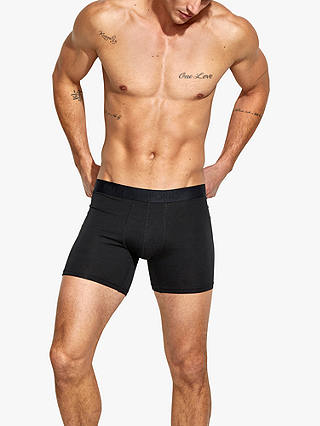 Panos Emporio Eco Bamboo and Organic Cotton Blend Trunks, Pack of 3, Black