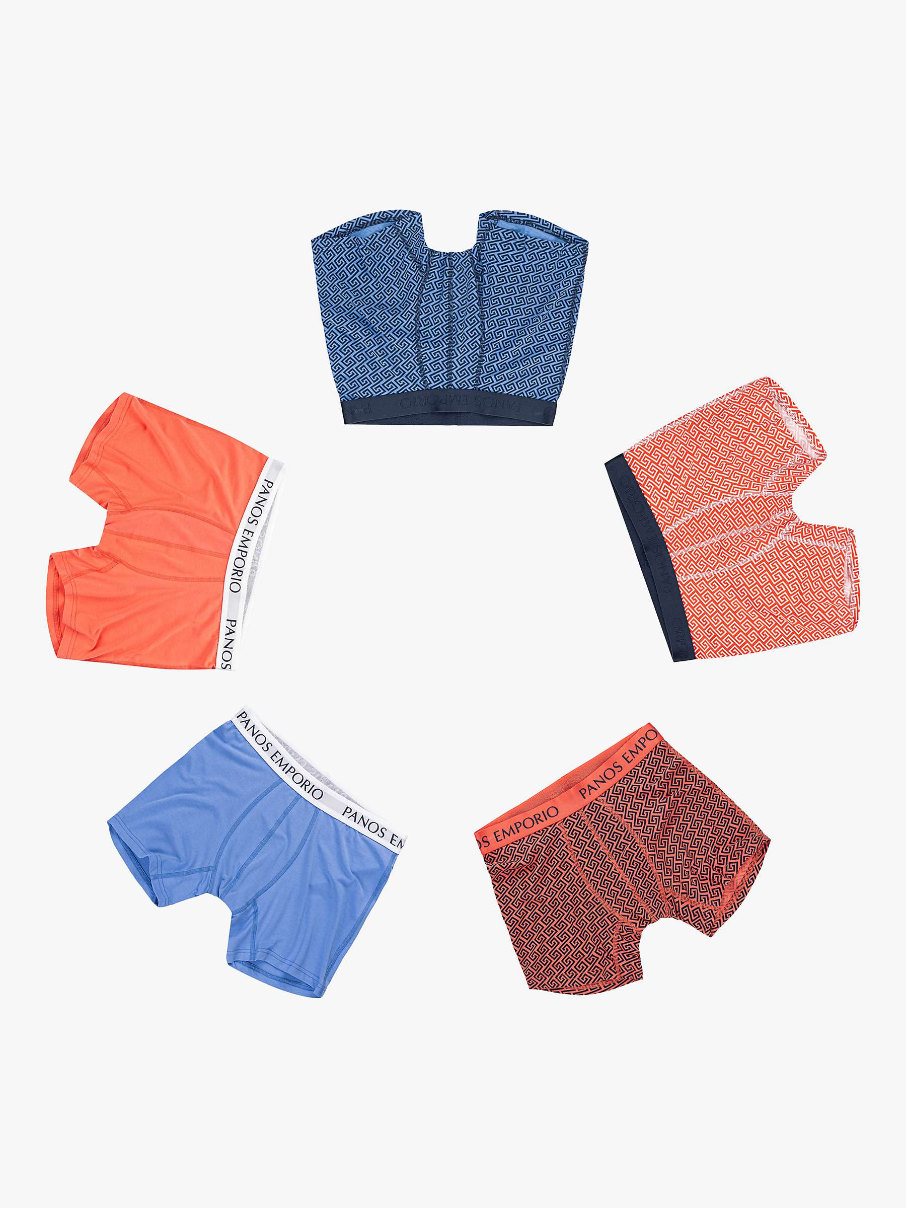 Buy Panos Emporio Eco Bamboo and Organic Cotton Blend Trunks, Pack of 5 Online at johnlewis.com