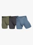 Panos Emporio Eco Bamboo and Organic Cotton Blend Trunks, Pack of 3, Olive