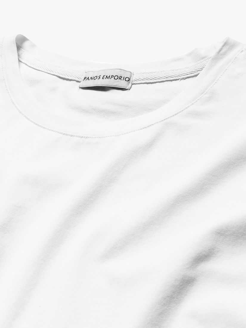 Panos Emporio Organic Cotton Blend T-Shirt, White, L